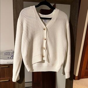 Princess Polly Cream Button-Up Cardigan